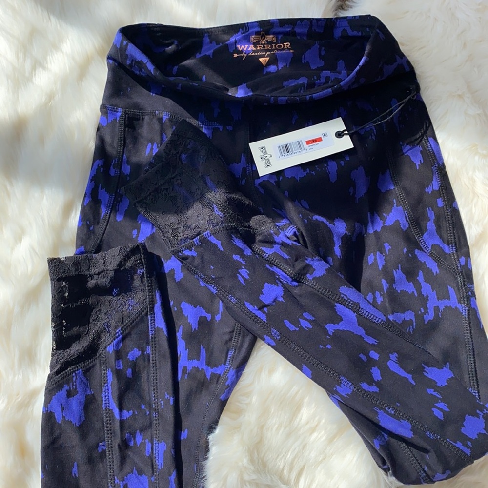 Warrior Lace Insert Yoga Athletic Leggings